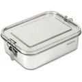 wenco Lunchbox 555661, Edelstahl, mit Bügelverschluss & Trenner, 16 x 11,3 x 5 cm