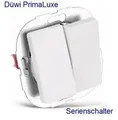 Doppelschalter Doppel Serienschalter Düwi Primalux 11322 VDE Made in Germany