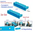 2er 140mm Premium Profil Hart Gummi Schutzbacken Magnethaftung für Schraubstock