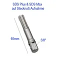 3/8" Adapter SDS Plus SDS Max SDS 3/8" Stecknuss Aufnahme auf SDS auf 3/8"