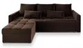Masseno Ecksofa KOS PIK mit Schlaffunktion L-Form, Sofa mit Bettkasten, Wohnzimmersofa, Couch, Soffa, Bettsofa, Couchgarnitur- Braun, Kronos 06
