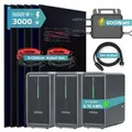 SUNNIVA® 3000W Balkonkraftwerk mit 6,72 kWh Speicher MARSTEK 3x B2500-D, 6x 500W BIFAZIAL FULLBLACK komplett Steckdose, PV Solaranlage + Solarspei...