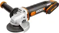 Worx Akku-Winkelschleifer WX800, ergonomisches Design, inkl. 2 Akkus & Ladegerät