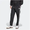 adidas Sportswear Sporthose ESSENTIALS 3-STREIFEN STANFORD OPEN HEM für vielseitige Aktivitäten, weiches Material, mit Kordelverschluss schwarz S