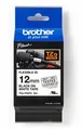 Brother TZe-FX231 Flexi-Tape laminiertes Schriftband für Beschriftungsgeräte, 12mm, 8m, schwarz/weiß
