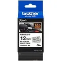 Brother TZe-FX231 Authentic Flexibles Schriftband Selbstklebend Schwarzer Druck auf Weiß 12 mm x 8m