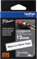 P-TOUCH TZEFX231 - Flexi-Tape, schwarz auf weiß, 12mm