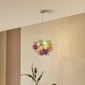 Lucande Diborah Hängeleuchte Hängelampe Leuchte Lampe Pendellampe bunt Ø 40 cm