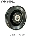 SKF Umlenk- / Führungsrolle Keilriemen VKM 60011 für DAEWOO LANOS (KLAT) 82mm