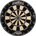 HOME DELUXE - Dartscheibe FINISH - Maße: 45 x 45 x 4 cm, Farbe: Schwarz, Grau, Blau, inkl. 6 Darpfeilen und Aufhängung I Dartboard Wurfscheibe Dartpfeile