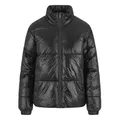 URBAN CLASSICS Winterjacke Urban Classics Ladies Recycled Short Shiny Puffer Jacket (1-St) schwarz XL (44)