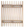 Tojo - 'V' Bett, verstellbar, 90 - 180 x 23 cm, Buche natur