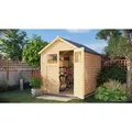 Gerätehaus Alisha Gerätehaus Aus Holz, Geräteschrank Mit 14 Mm Wandstärke, Gartenhaus Mit Montagematerial - Alpholz