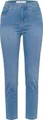 Brax Damen Style Mary Ultralight Denim Verkürzte Five-Pocket-Jeans Jeans, Used Light Blue, 36W / 30L EU