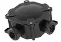11P ANSCHLUSSKASTEN NT 75X75X33 IP67 PG16 MIT KLEMMEN 5X4,0 SCHWARZ