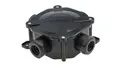 Puszka n/t hermetyczna PH PG16 75x75x33 5x4mm2 IP67 czarna A.0035C