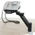 Mendler Telefonarm T555, Telefonhalter Telefonschwenkarm Tischhalterung, schwarz