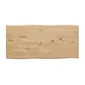 iWerk® – Tischplatte aus Eiche 145 x 70 cm | Massiv & Rustikal | Echtholz-Tischplatte für individuelle Zwecke – geeignet als Schreibtisch oder Esstisch | DIY-Tisch (Kante Live Edge)