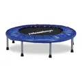 Relaxdays Indoor Trampolin, Ø 95 cm, faltbares Minitrampolin bis 100 kg, Sport & Gymnastik, Fitnesstrampolin, blau