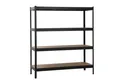 SCHULTE Regalwelt Schwerlastregal XXL Regal 180x160x60 cm, 4 MDF-Böden, 250 kg/Boden, schwarz