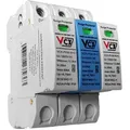 Überspannungsschutz 3P 1000V DC T1 T2 (B+C) 12,5kA Blitzschutz 2363