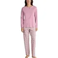 Calida Sweet Dreams Pyjamas Rosa Muster Baumwolle Large Damen
