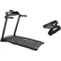 Laufband CHRISTOPEIT SPORT "TM 750 S (mit/ohne Pulsgurt)" Gr. 1, schwarz (schwarz, rot), Laufbänder, ohne Pulsgurt, bis max. 16 km/h, klappbar, B:81cm H:124cm L:143cm