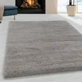 Ayyildiz Teppiche Hochflor-Teppich FLUFFY 3500, rechteckig, Höhe: 50 mm, Langflor, Shaggy, uni, robust, auch in rund erhältlich, Wohnzimmer