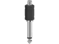 HAMA Cinch-Kupplung auf 6.3 mm Klinken-Stecker, Audio-Adapter