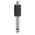 Audioadapter, Cinch Buchse - 6,3mm Mono Klinke Stecker