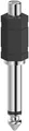 hama Audio-Verbindungskabel/Adapter Mono Audio-Adapter Cinch-Kupplung>6,3-mm-Ste
