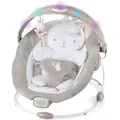 Ingenuity Transat Baby Comfort Petit Lapin, Leuchtsäule, Abnehmbares Sitzkissen, Babygeschenk