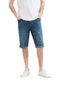 TOM TAILOR Herren Morris Fit Overknee Shorts, Used Light Stone Blue Denim, 29
