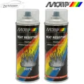 2x Motip Hitzefest Motor-/Schalldämpferlack Klarlack 400ml