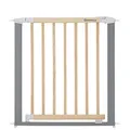 Badabulle Türschutzgitter Safe & Lock Wood/Metal - Druckbefestigung, Ohne Bohren, Ausziehbares Gitter (73 bis 81,5 cm)