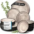 Moritz & Moritz VIDA 36tlg Tafel Service Beige Geschirr Set - Beige
