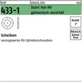 Scheibe Din 433-1 6,4 X11 X1,6 Stahl 140 Hv Galvanisch Verzinkt