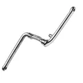 Point Fahrrad BMX Kurbel Einteilig Stahl Silber One Piece Crank 170mm Hi-Ten