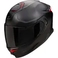 Scorpion Exo Motorradhelm EXO-GT SP Air Solid Helm, Notfallsystem-Polsterung (EQRS),integriertes Sonnenvisier schwarz S (55/56)