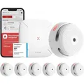 X-Sense Smart Rauchmelder XS01-M mit SBS50 Basisstation, nach EN 14604, Funkrauchmelder mit WLAN, vernetzbarer Feuermelder, kompatibel mit der X-Se...