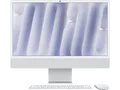 APPLE iMac (2024), MCR24D/A, All-in-One PC mit 23.5 Zoll Display, Apple M4 Chip, 24 GB RAM, 10-Core GPU, 512 SSD, Silber