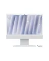 Apple iMac with 4.5K Retina display All-in-One Komplettlösung M4 RAM 24 GB SSD 512 10-core 1GbE Wi-Fi 6E Bluetooth 5.3 WLAN: 802.11a/b/g/n/ac/ax macOS Sequoia 15.0 Monitor: LED 61 cm 24" 4480 x 2520 Tastatur: Deutsch Silber (MCR24D/A)