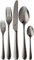 WMF Besteck-Set Sitello (30-tlg), 6 Personen, Cromargan® Edelstahl Rostfrei 18/10, geschmiedete Messer, farbecht, Wellenschliff, spülmaschinenfest