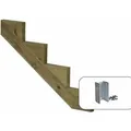 Plus A/S 34,2 Grad Treppenwangen 5 Stufen mit Beschläge  Stufentiefe 25 cm