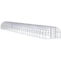 vidaXL Outdoor-Hühnerstall 3x24x2 m Verzinkter Stahl