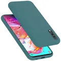 Cadorabo Hülle kompatibel mit Samsung Galaxy A70 / A70s Hülle Silikon Handyhülle für Galaxy A70 / A70s Case aus flüssigem Silikon- Kratzfeste und stoßfeste dünne TPU Schutzhülle - Liquid GRÜN