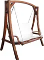 ALEOS. Design Hollywoodschaukel Gartenschaukel Schaukel Holzschaukel Hollywood Swing aus Holz Lärche Modell KUREDO103OD