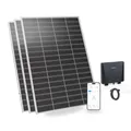 SUNSHARE Ray Lite 600W Balkonkraftwerk Ohne Halterung – komplett Steckdose N-Typ Solarmodule 25 % Effizienz – 800W Mikro-Wechselrichter mit WIFI & AC Kabel – Basic Kit PV Solaranlage Komplettset