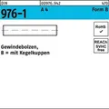 Gewindebolzen DIN 976 Kegelkuppen BM 8x 20 A 4 100 Stück