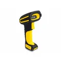 Delock 90586 2D Barcode-Scanner Bluetooth 2D, 1D LED Schwarz, Gelb Hand-Scanner inkl. Standfuß